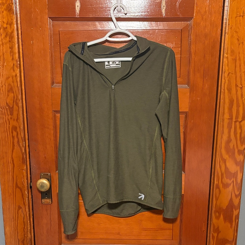 New Balance Olive Long Sleeve Top